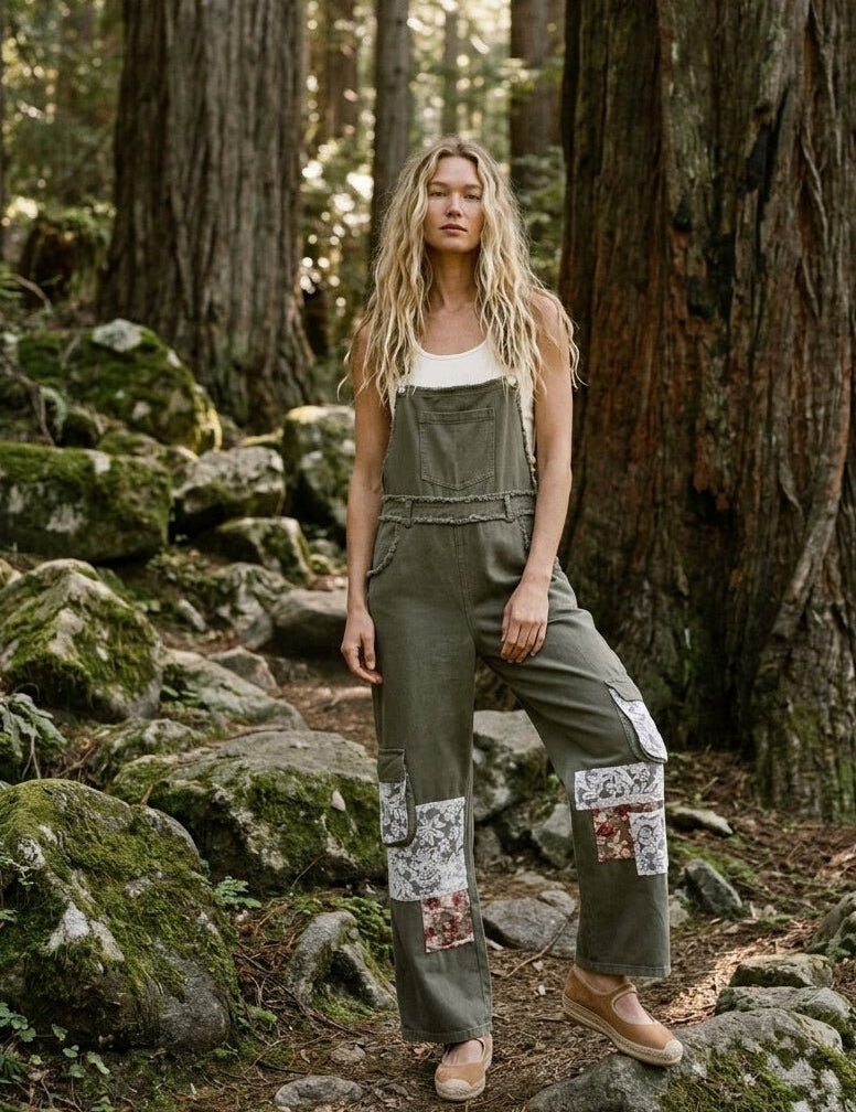 Willa Utility Vintage Patch Overall - Westly