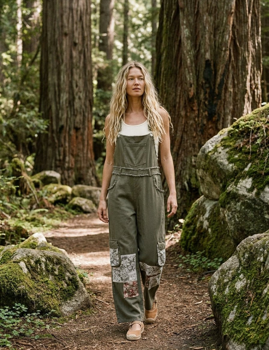 Willa Utility Vintage Patch Overall - Westly