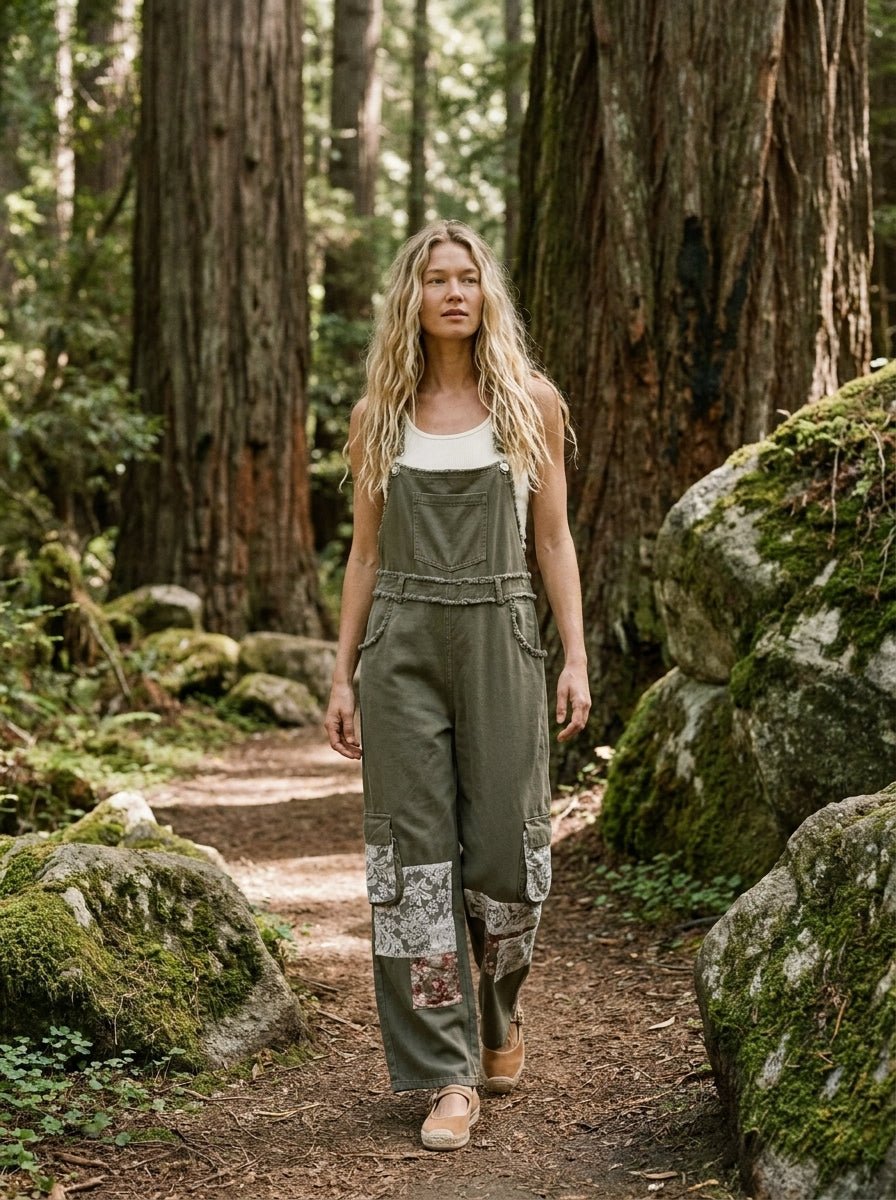 Willa Utility Vintage Patch Overall - Westly