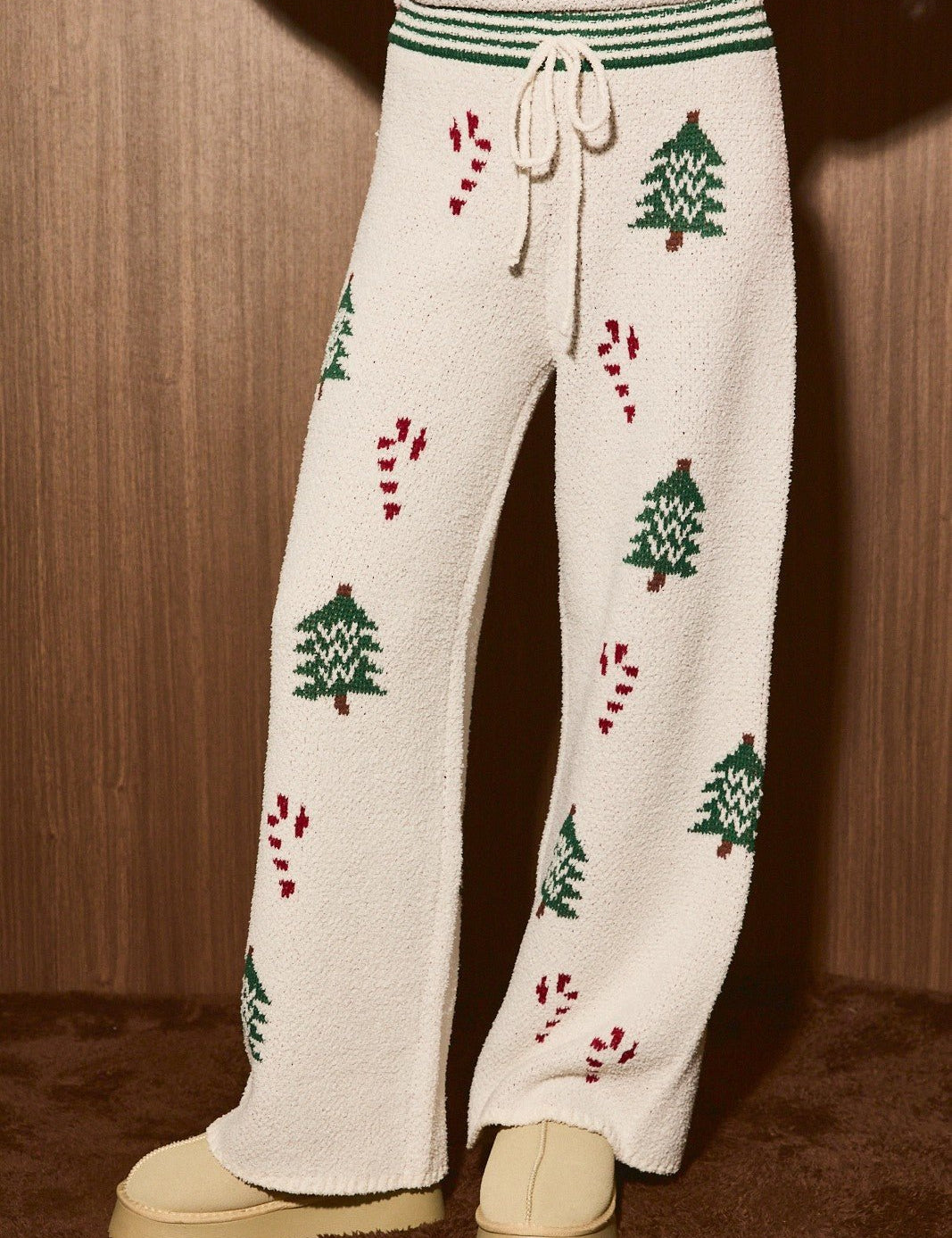 Winter Break Christmas Tree Knit Lounge Pants - Westly