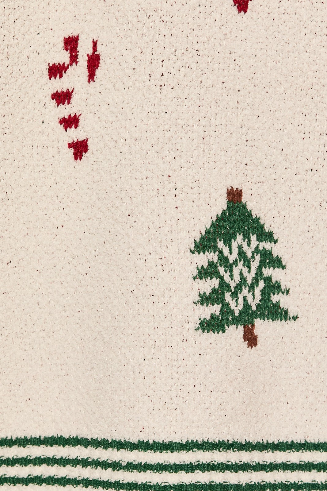 Winter Break Christmas Tree Knit Lounge Pants in Cream Green — product photo 06