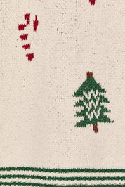 Winter Break Christmas Tree Knit Lounge Pants in Cream Green — product photo 06