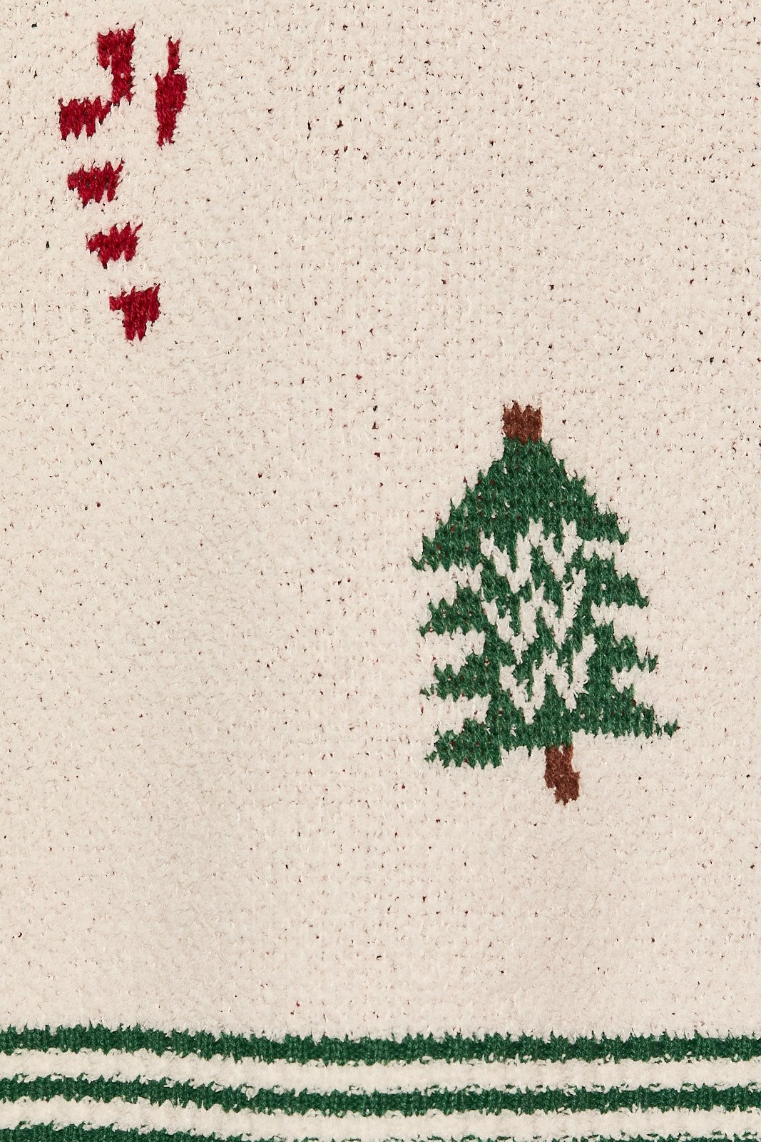 Winter Break Christmas Tree Knit Sweater in Cream Green — product photo 06