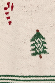 Winter Break Christmas Tree Knit Sweater in Cream Green — product photo 06