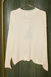 Wintergreen Rolled Neck Pine Tree Sweater in Ivory — product photo 06