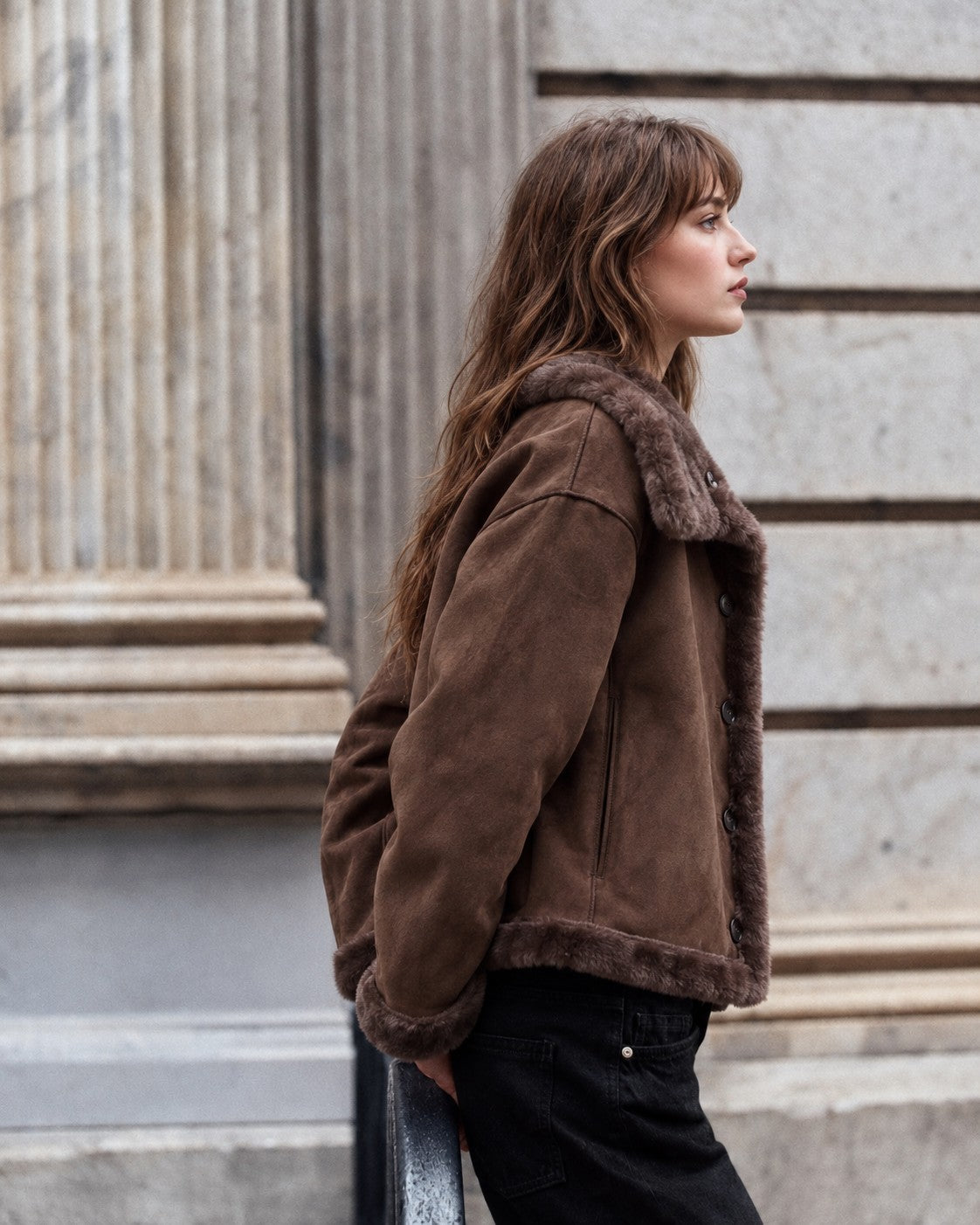 Winterhaven Reversible Shearling Coat - Brown
