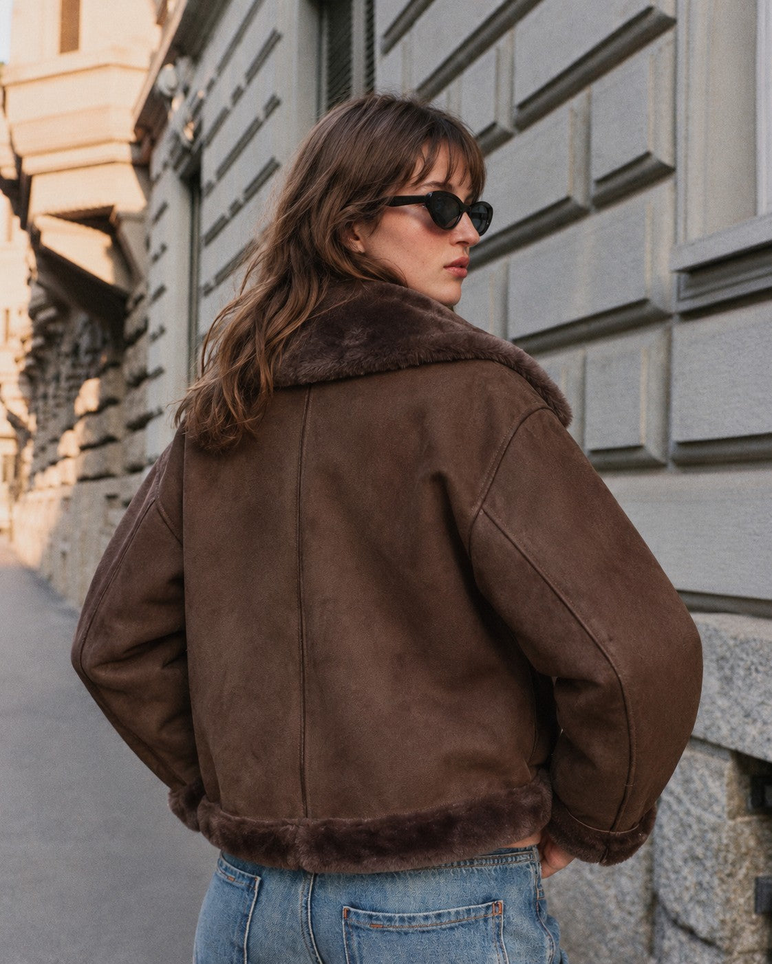 Winterhaven Reversible Shearling Coat - Brown