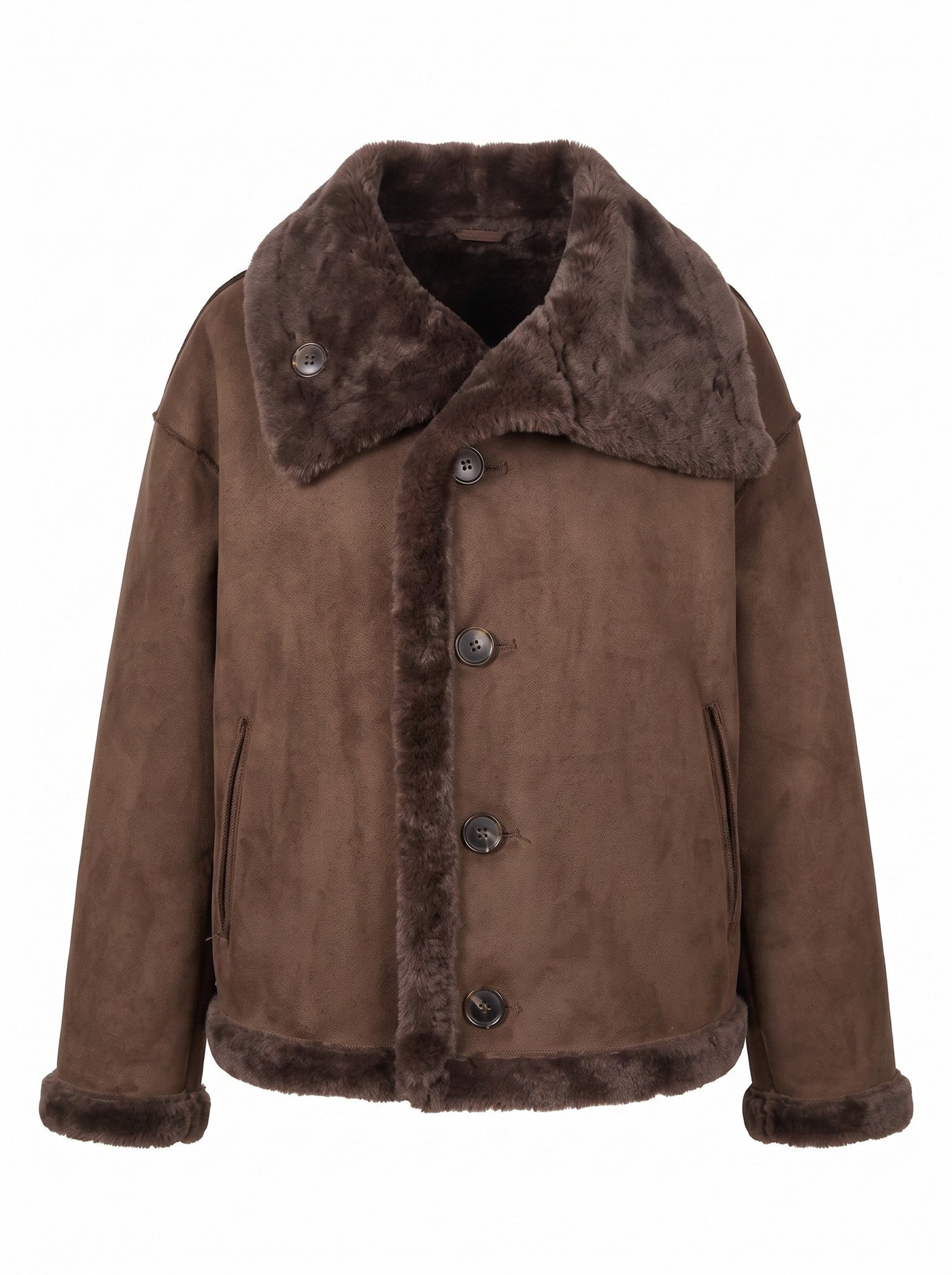 Winterhaven Reversible Shearling Coat - Brown