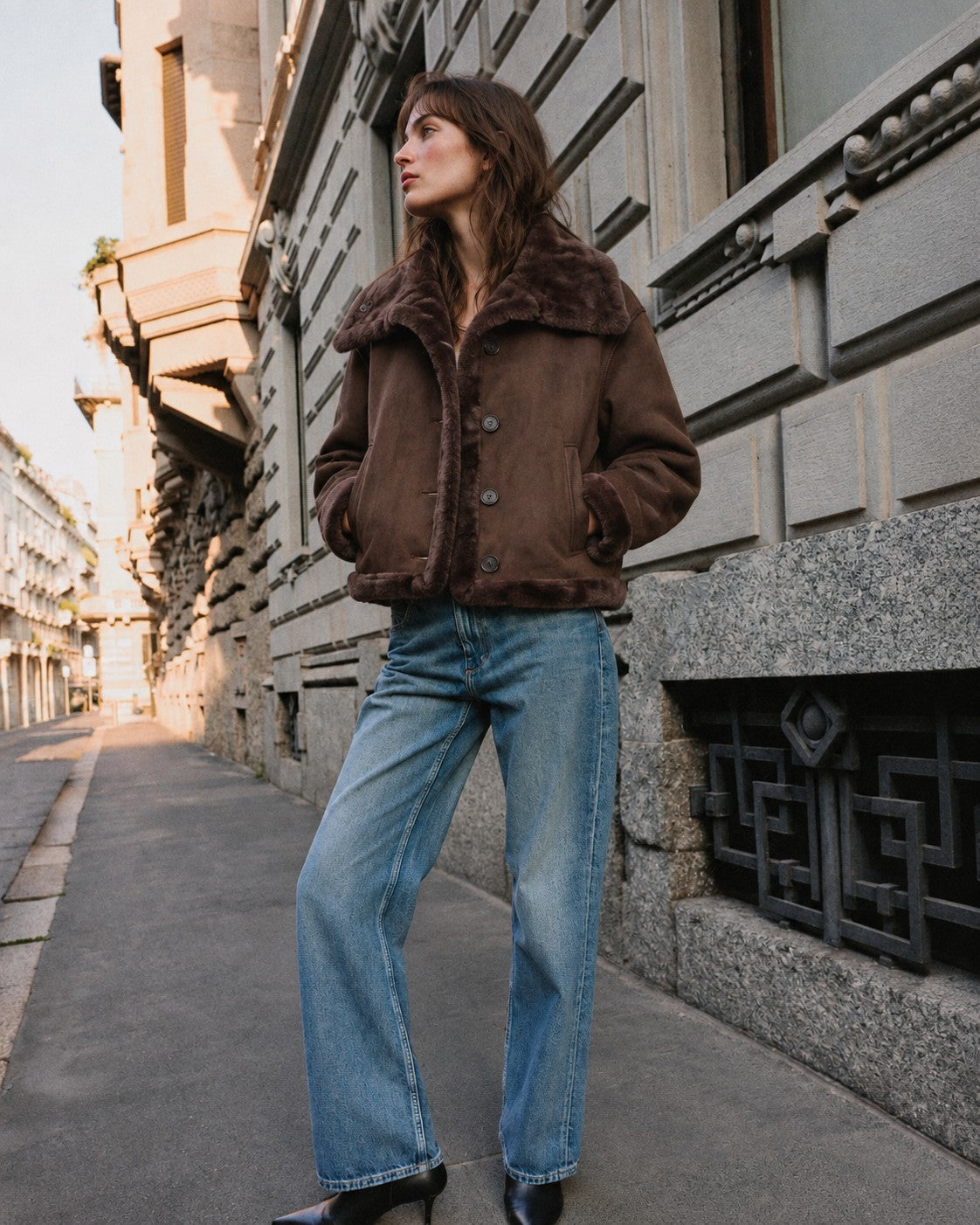 Winterhaven Reversible Shearling Coat - Brown