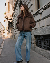 Winterhaven Reversible Shearling Coat - Brown