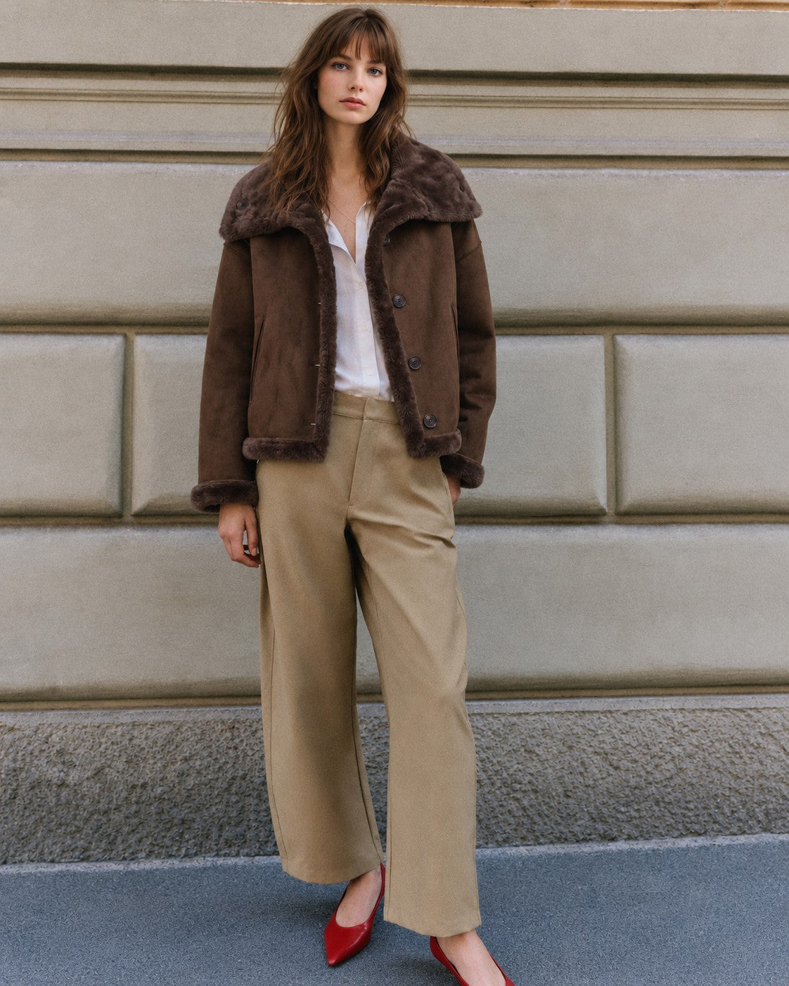 Winterhaven Reversible Shearling Coat - Brown