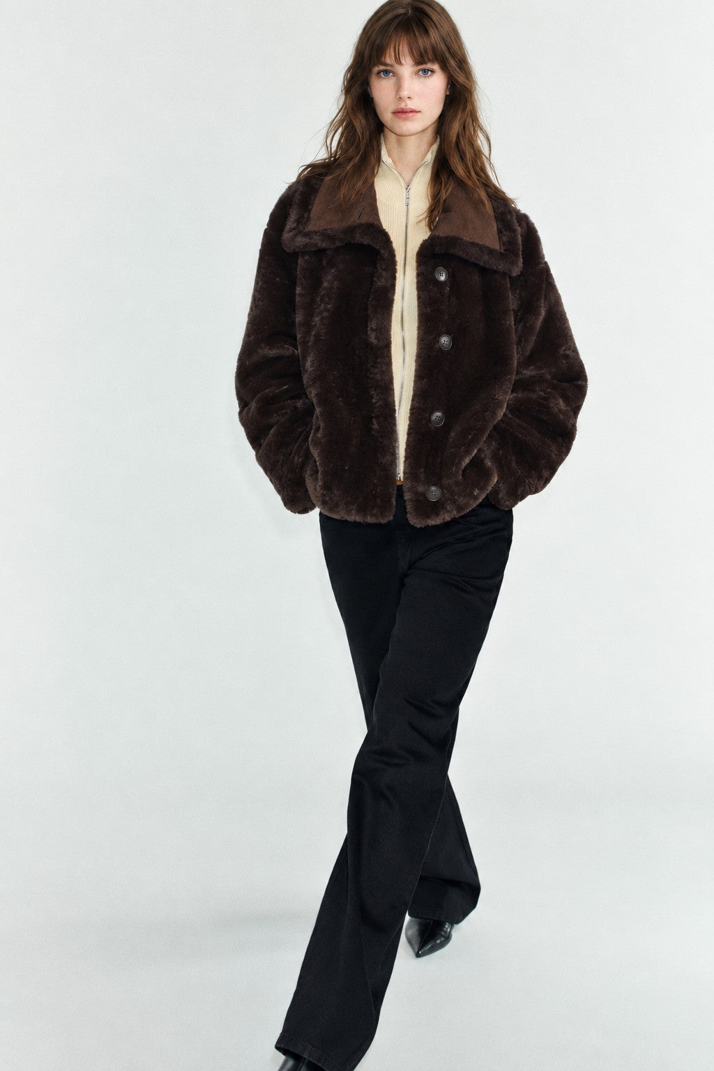 Winterhaven Reversible Shearling Coat - Brown