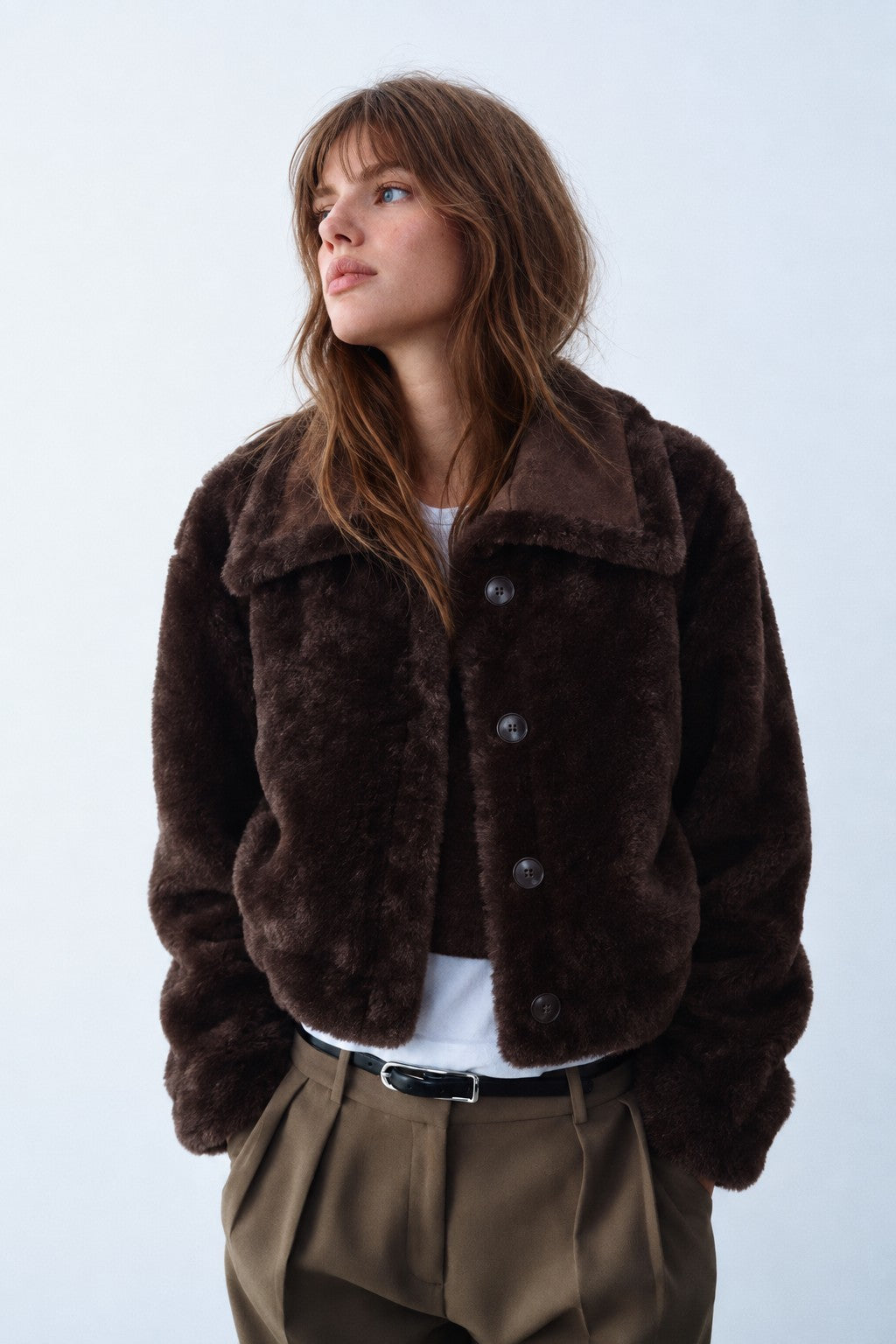 Winterhaven Reversible Shearling Coat - Brown