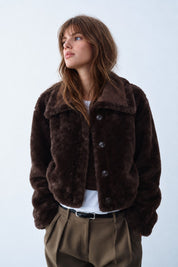 Winterhaven Reversible Shearling Coat - Brown