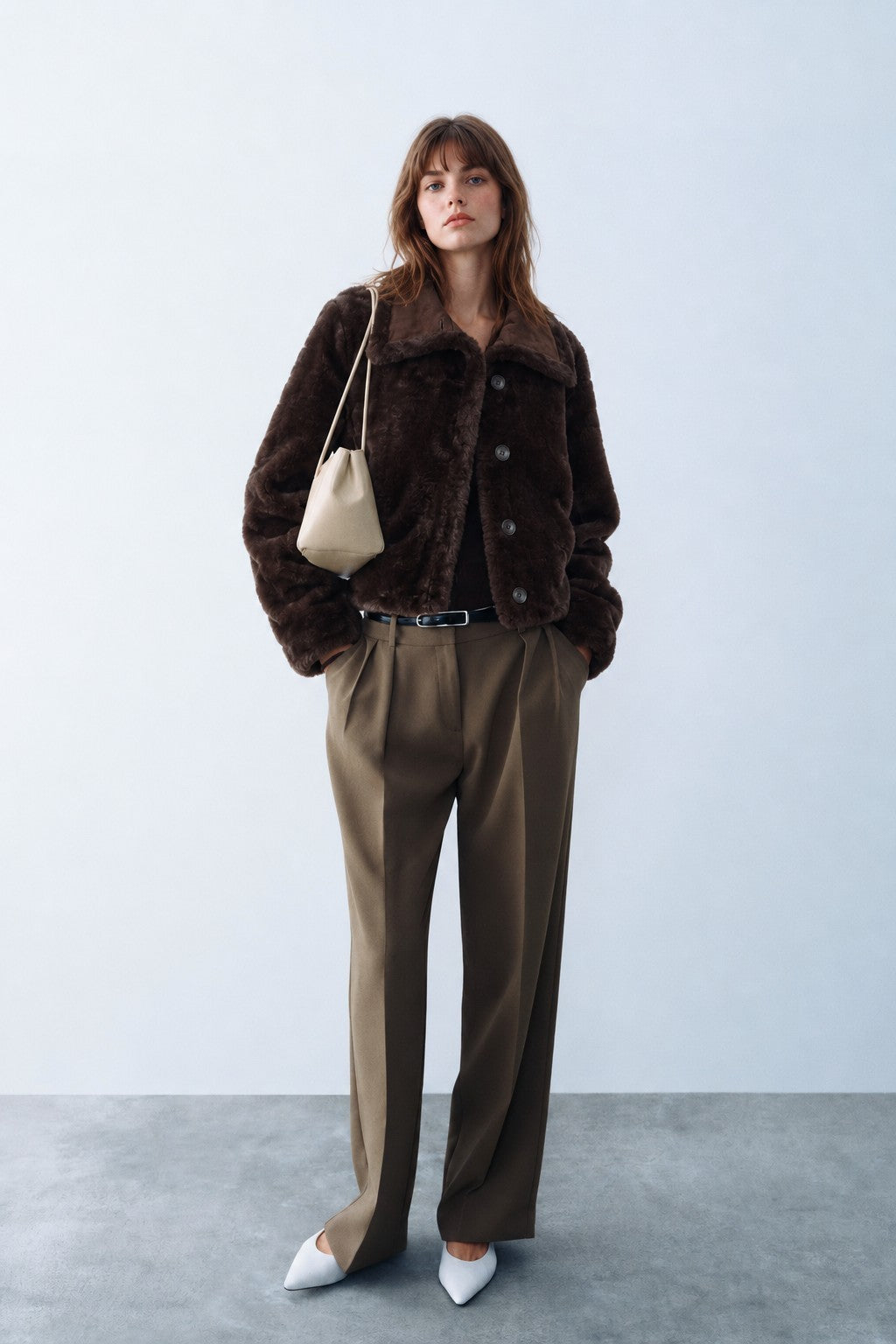 Winterhaven Reversible Shearling Coat - Brown