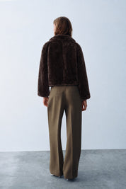 Winterhaven Reversible Shearling Coat - Brown