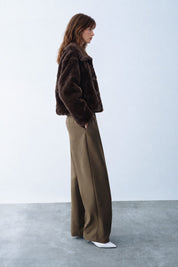 Winterhaven Reversible Shearling Coat - Brown