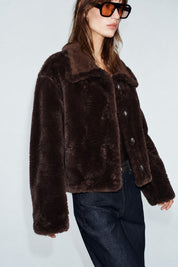 Winterhaven Reversible Shearling Coat - Brown