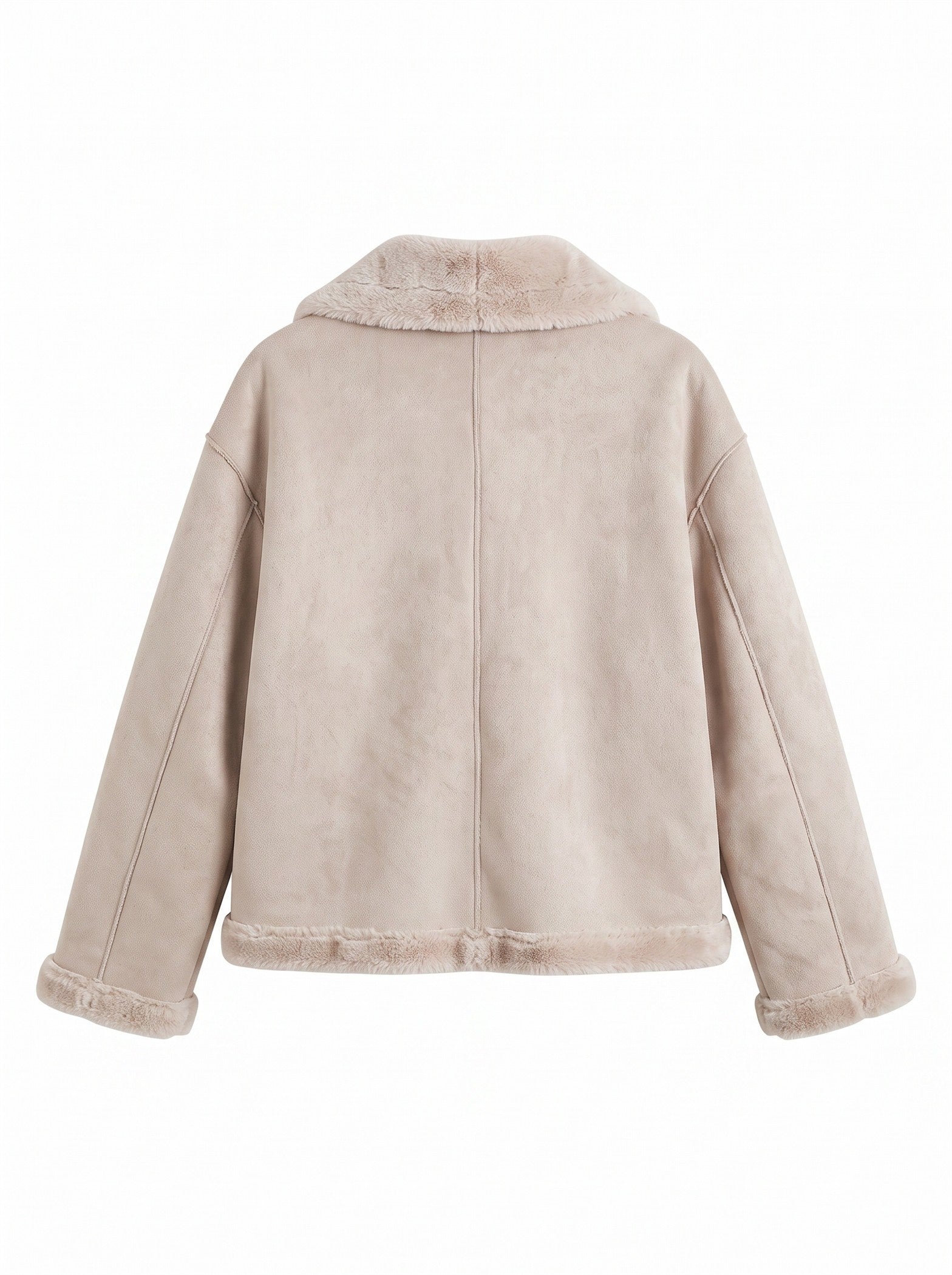 Winterhaven Reversible Shearling Coat - Taupe