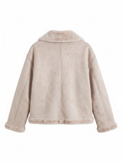 Winterhaven Reversible Shearling Coat - Taupe