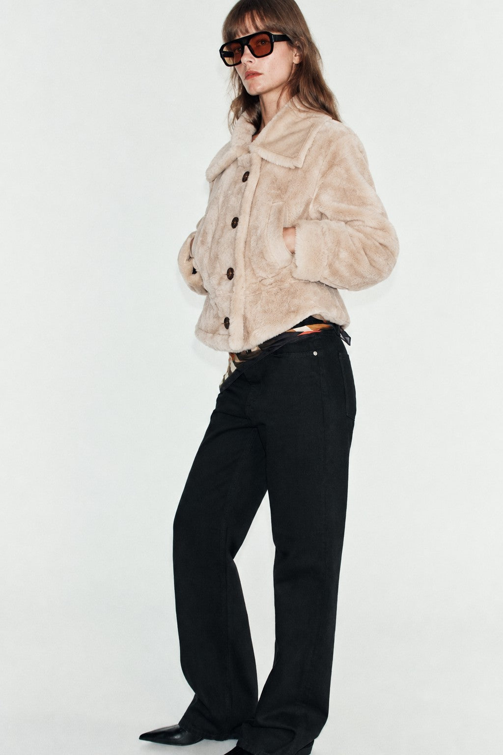 Winterhaven Reversible Shearling Coat - Taupe