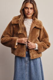 Winterlight Faux Fur Zip-Up Jacket - Westly