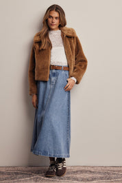 Winterlight Faux Fur Zip-Up Jacket - Westly