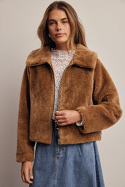 Winterlight Faux Fur Zip-Up Jacket - Westly