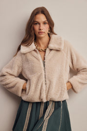Winterlight Faux Fur Zip-Up Jacket - Westly