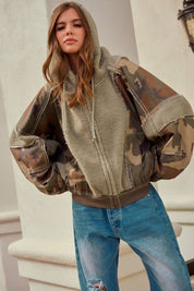 Winthrop Camo Hooded Sherpa Jacket - Westly