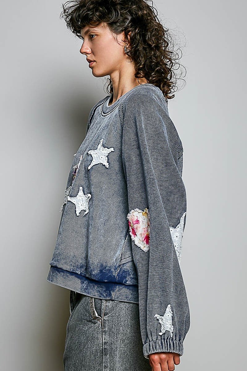 Wishmaker Oversized Patchwork Pullover - Westly