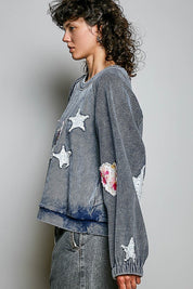 Wishmaker Oversized Patchwork Pullover - Westly