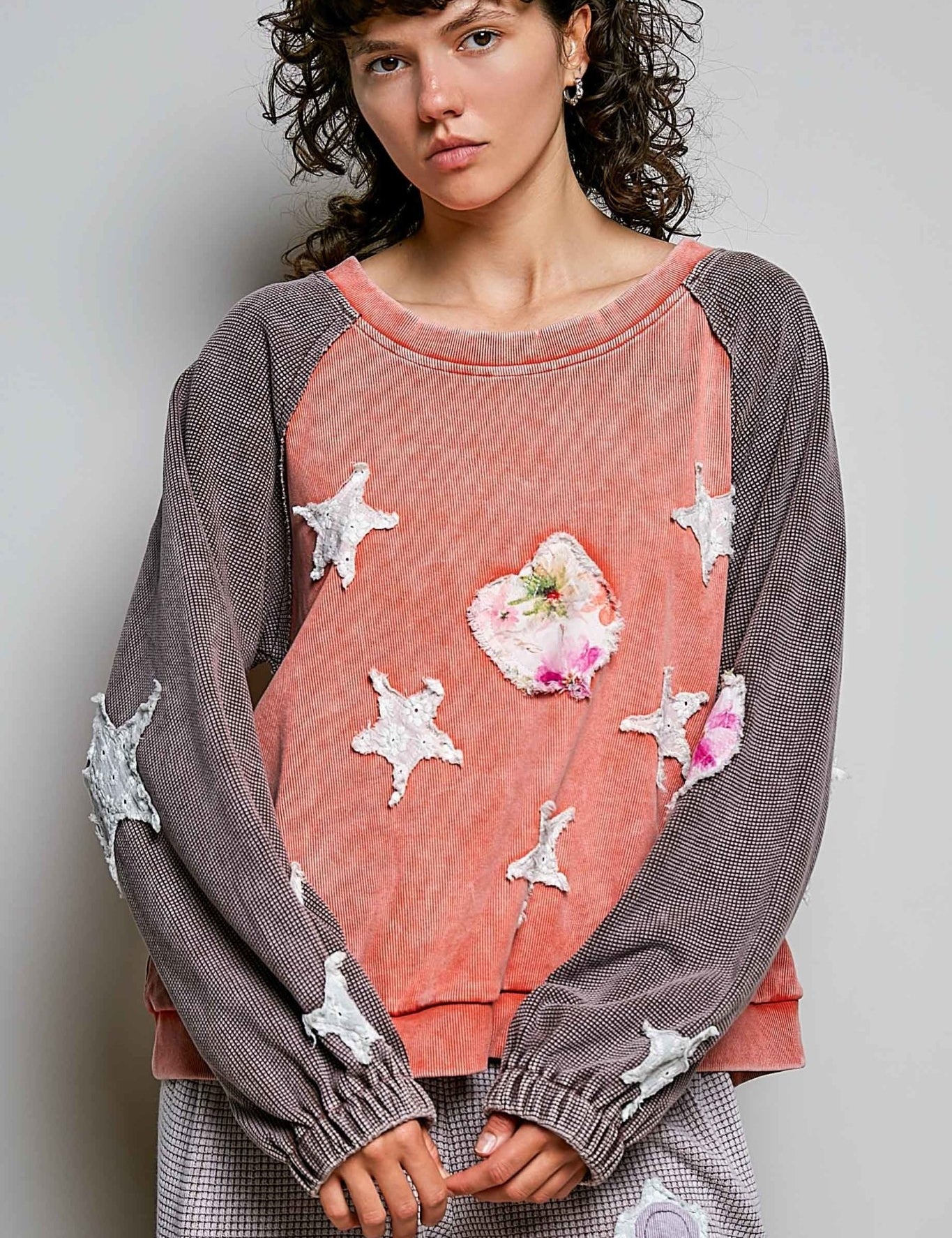 Wishmaker Oversized Patchwork Pullover - Westly
