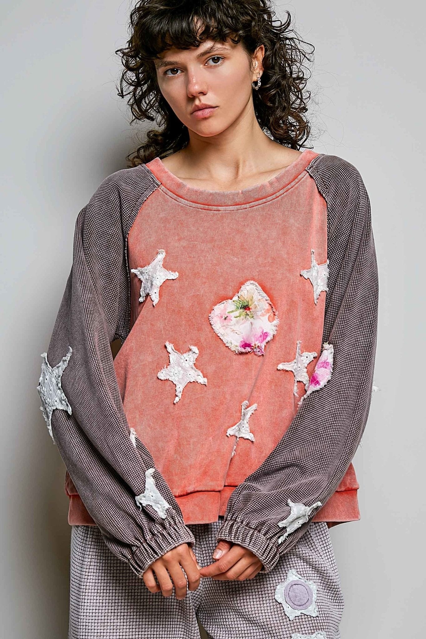 Wishmaker Oversized Patchwork Pullover - Westly