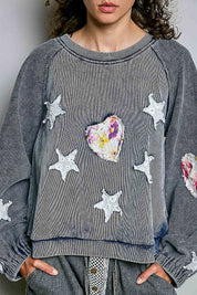 Wishmaker Oversized Patchwork Pullover - Westly