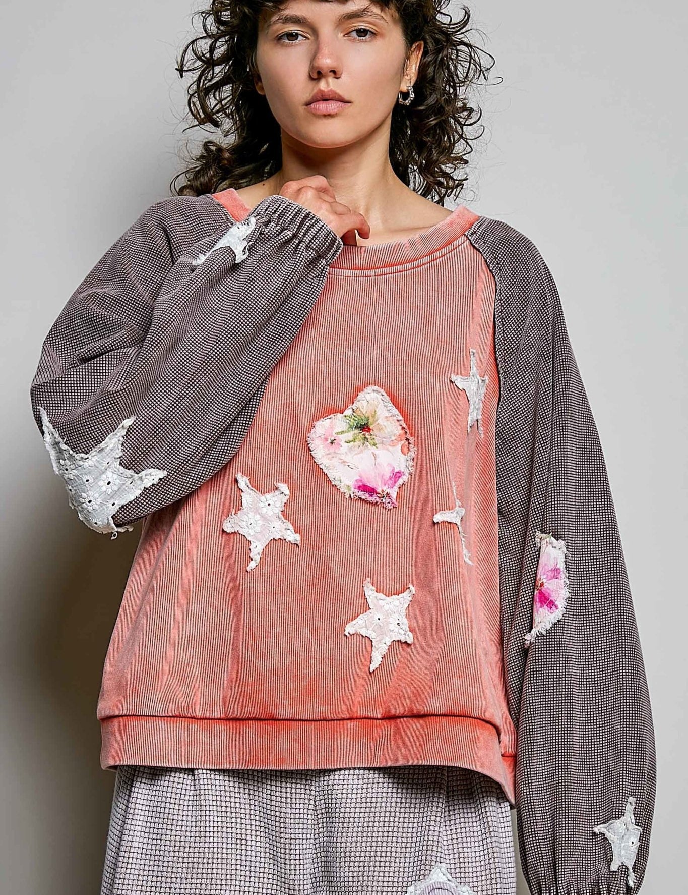 Wishmaker Oversized Patchwork Pullover - Westly