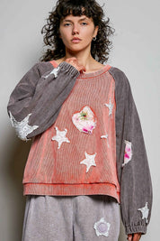 Wishmaker Oversized Patchwork Pullover - Westly