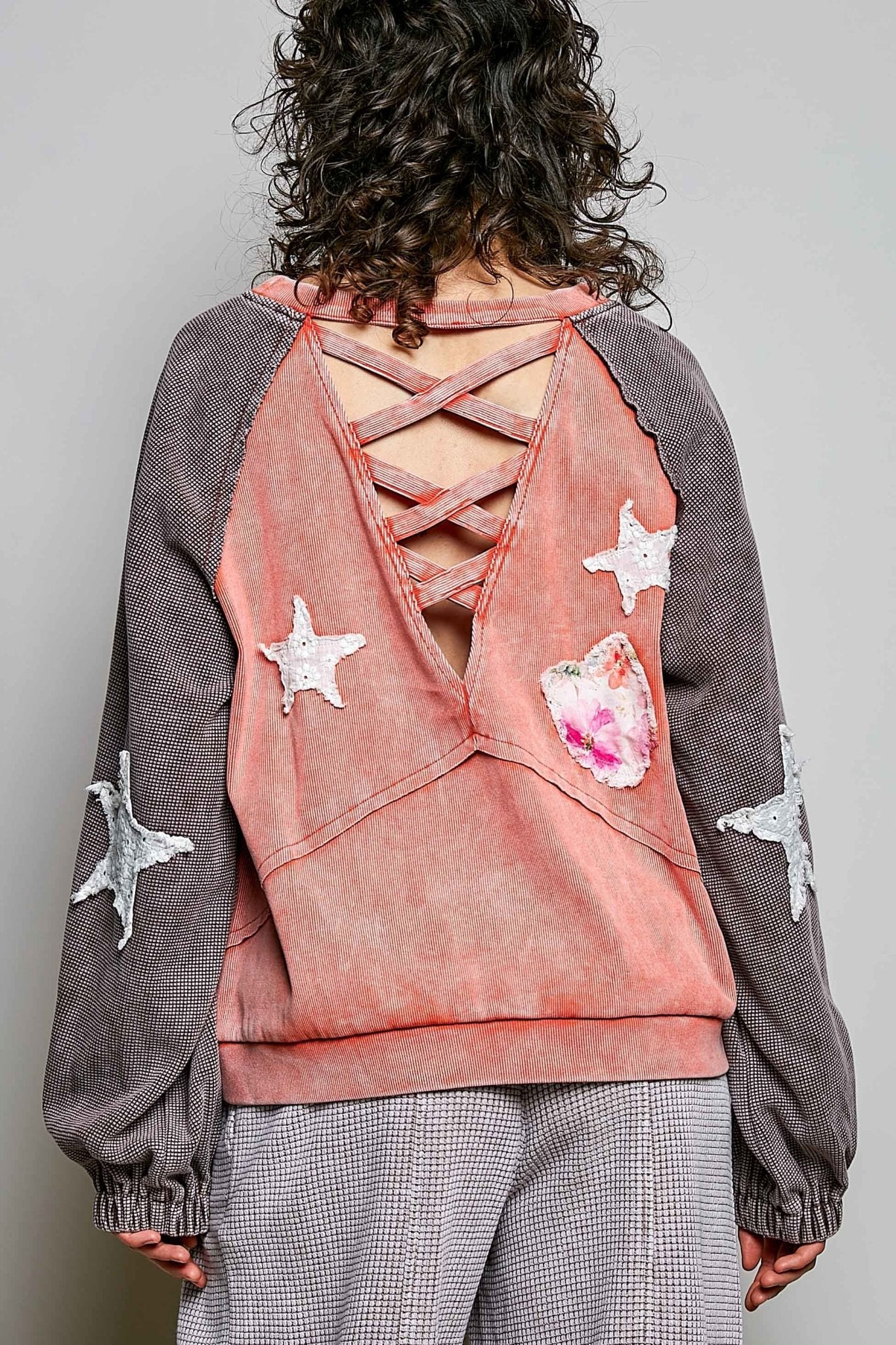 Wishmaker Oversized Patchwork Pullover - Westly