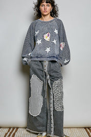 Wishmaker Oversized Patchwork Pullover - Westly