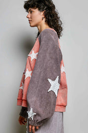 Wishmaker Oversized Patchwork Pullover - Westly