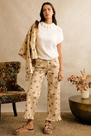 Wood Duck Ruffle Hem Pants - Westly