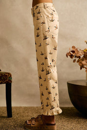 Wood Duck Ruffle Hem Pants - Westly