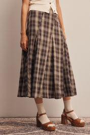 Woodbridge Plaid Midi Skirt - Westly