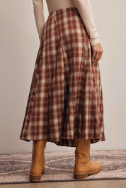 Woodbridge Plaid Midi Skirt - Westly