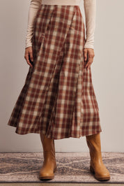 Woodbridge Plaid Midi Skirt - Westly