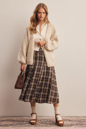 Woodbridge Plaid Midi Skirt - Westly
