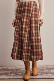 Woodbridge Plaid Midi Skirt - Westly
