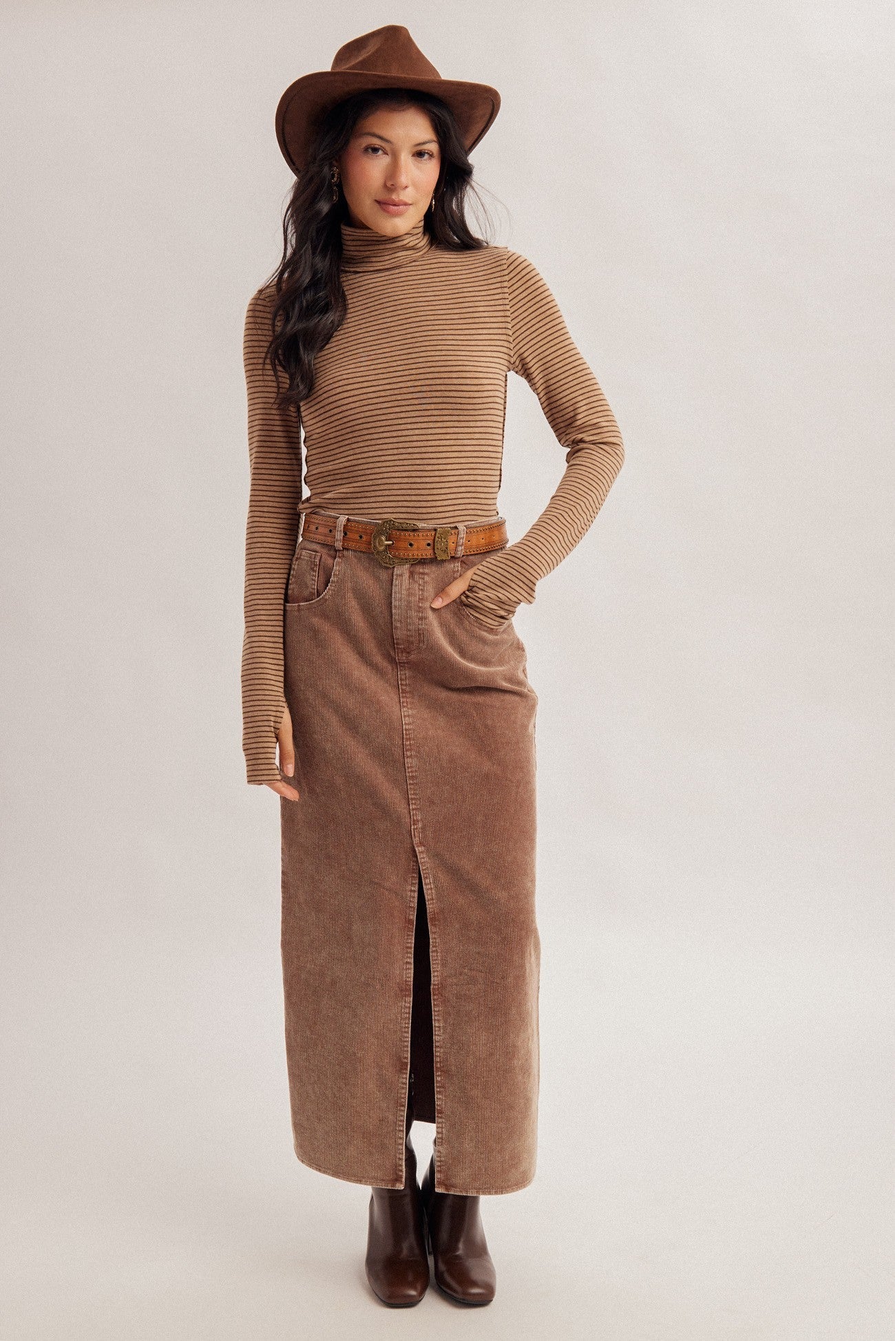 Woodford Corduroy Maxi Skirt - Westly