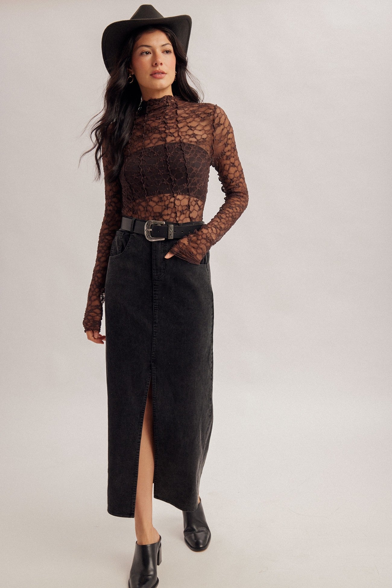 Woodford Corduroy Maxi Skirt - Westly