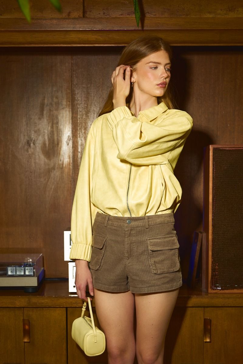 Woodland Corduroy Shorts in Dark Brown - product photo 1